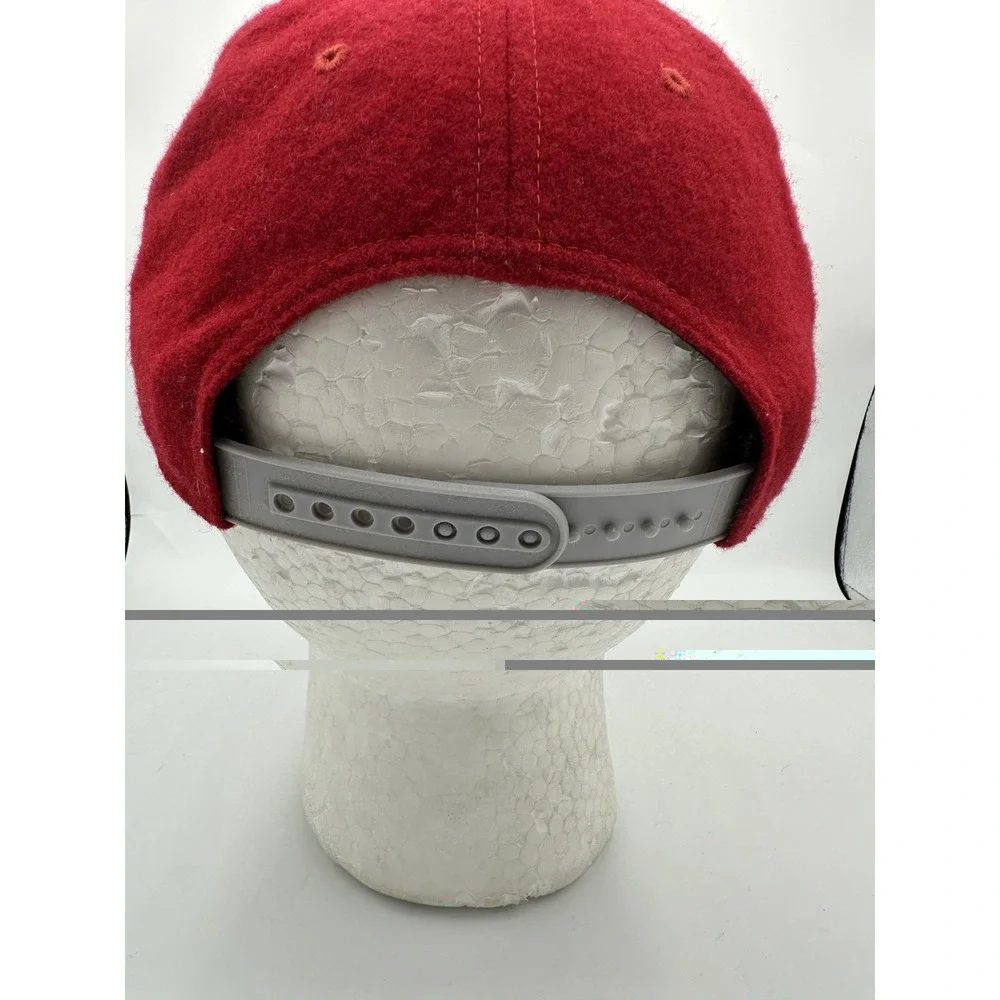 Nike Air Force 1 True Snapback Hat Red White AF1 Wool Blend Adjustable Cap Rare